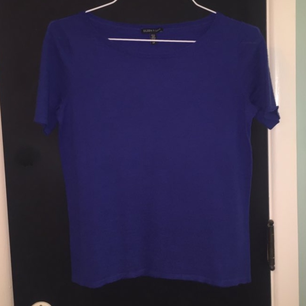 SUPER CUTE BLUE SWEATER EILEEN FISHER SIZE SMALL!